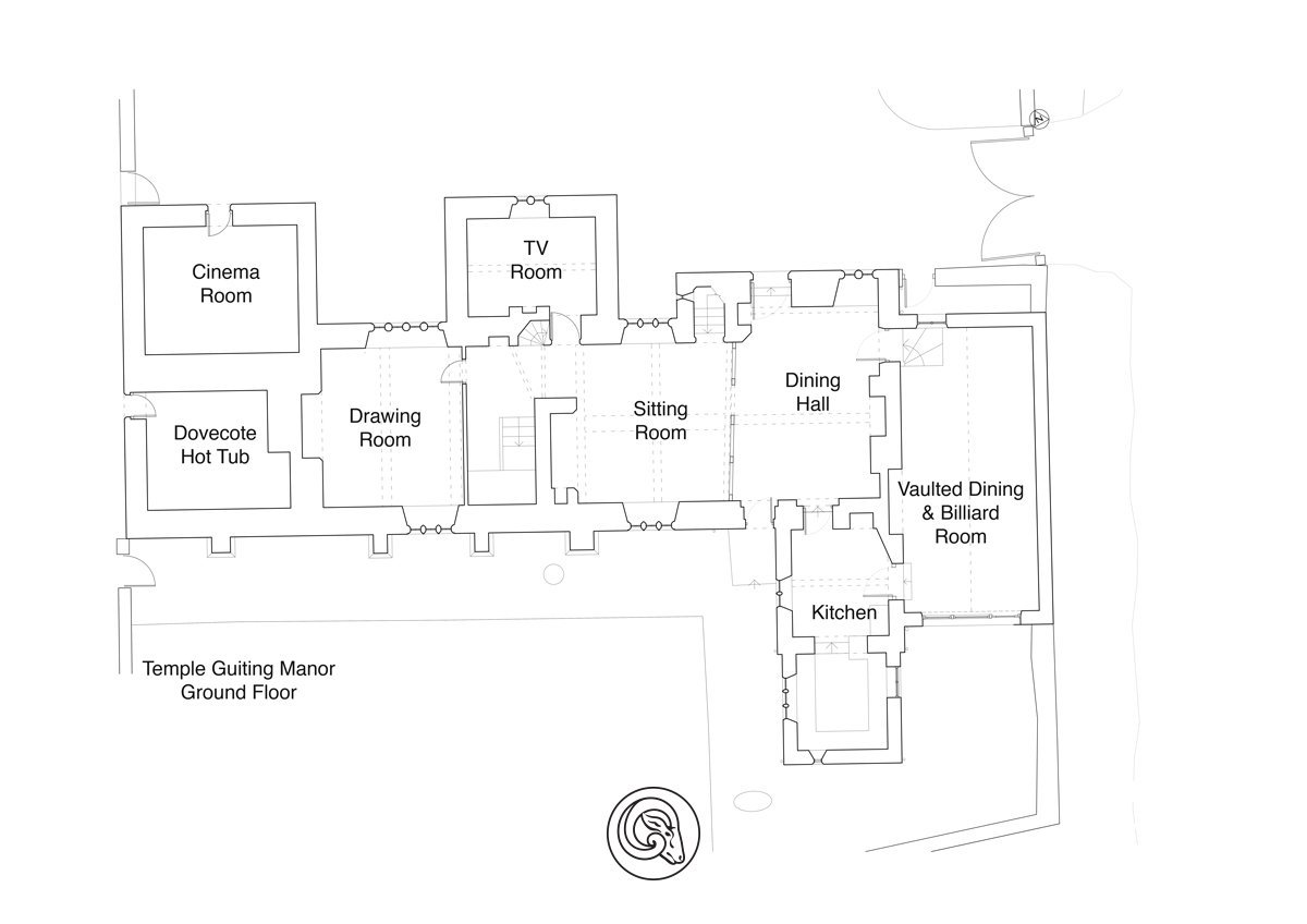View the floorplan of Temple Guiting Manor & Barn