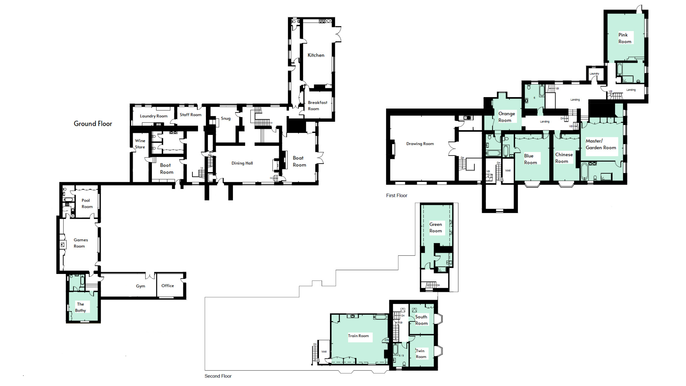 View the floorplan of Coombe End Manor